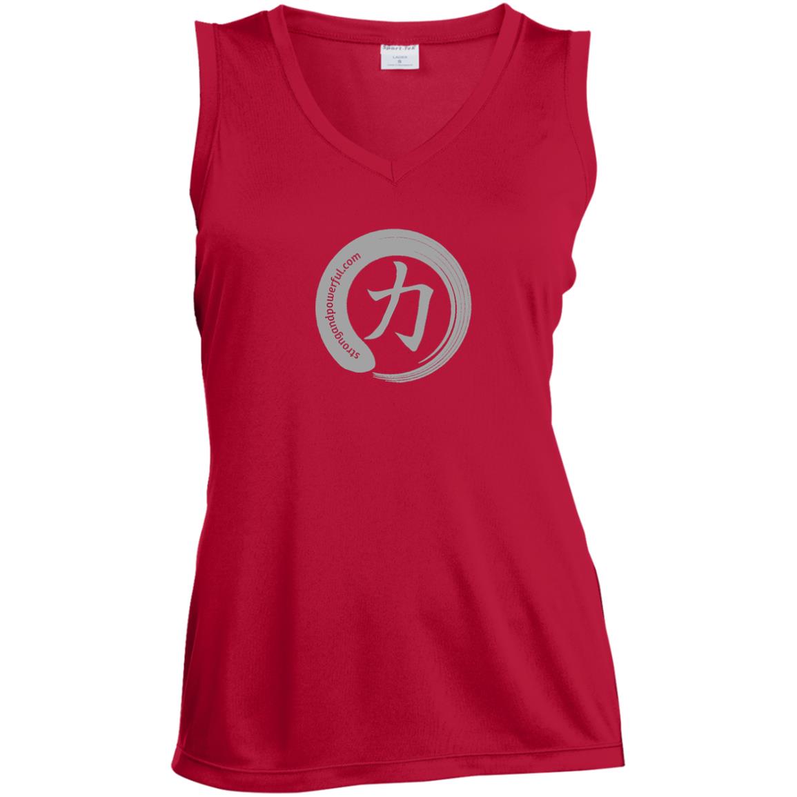 Strength Logo Sleeveless Ladies' V-Neck Tee Dri-Fit